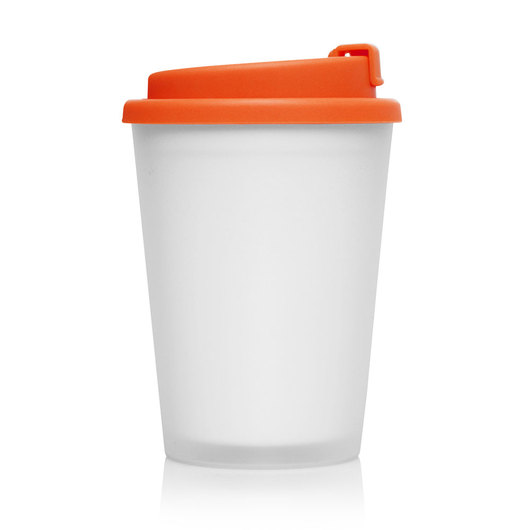 Frosted Double Wall Cup 2 Orange